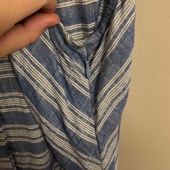 Adorable retro blue and white stripped dress - Picture 5 of 6